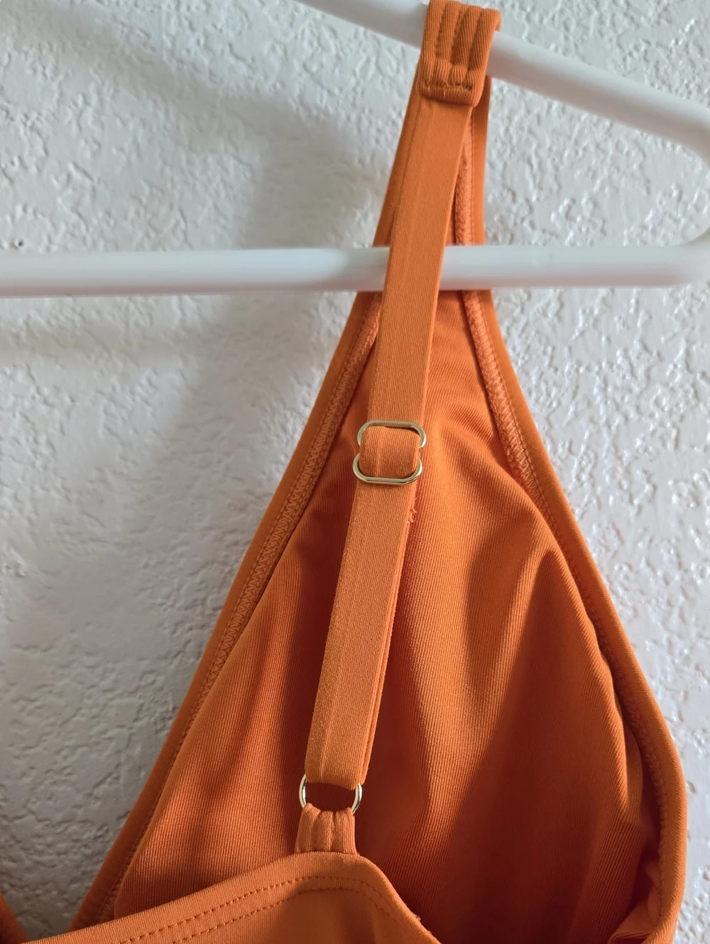 Michael Kors Orange One-Piece Swimsuit with Front Ring Accent